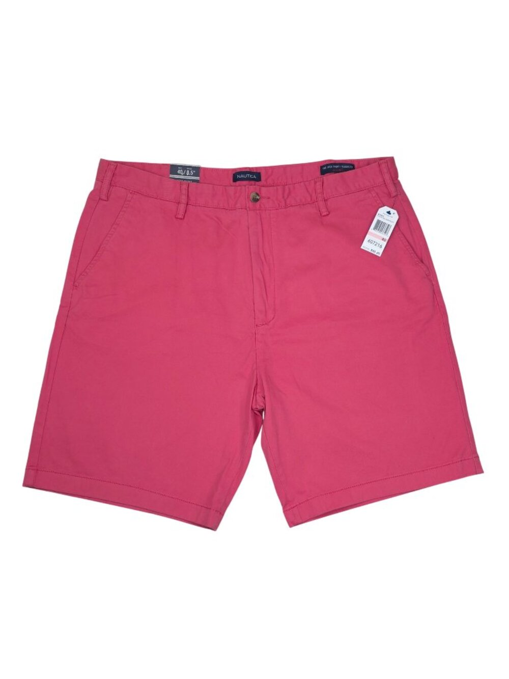 Nautica Mens Classic Fit Deck Shorts 40W Stretch 8.5" Inseam Crimson Glory